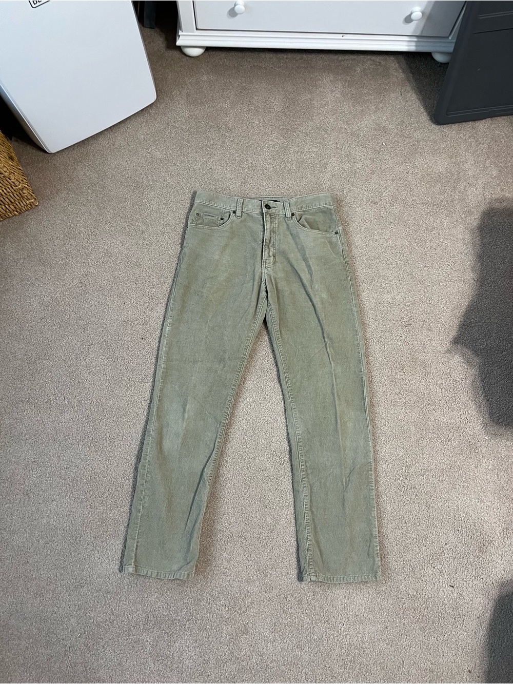 Men's Casual Corduroy Pants in Beige